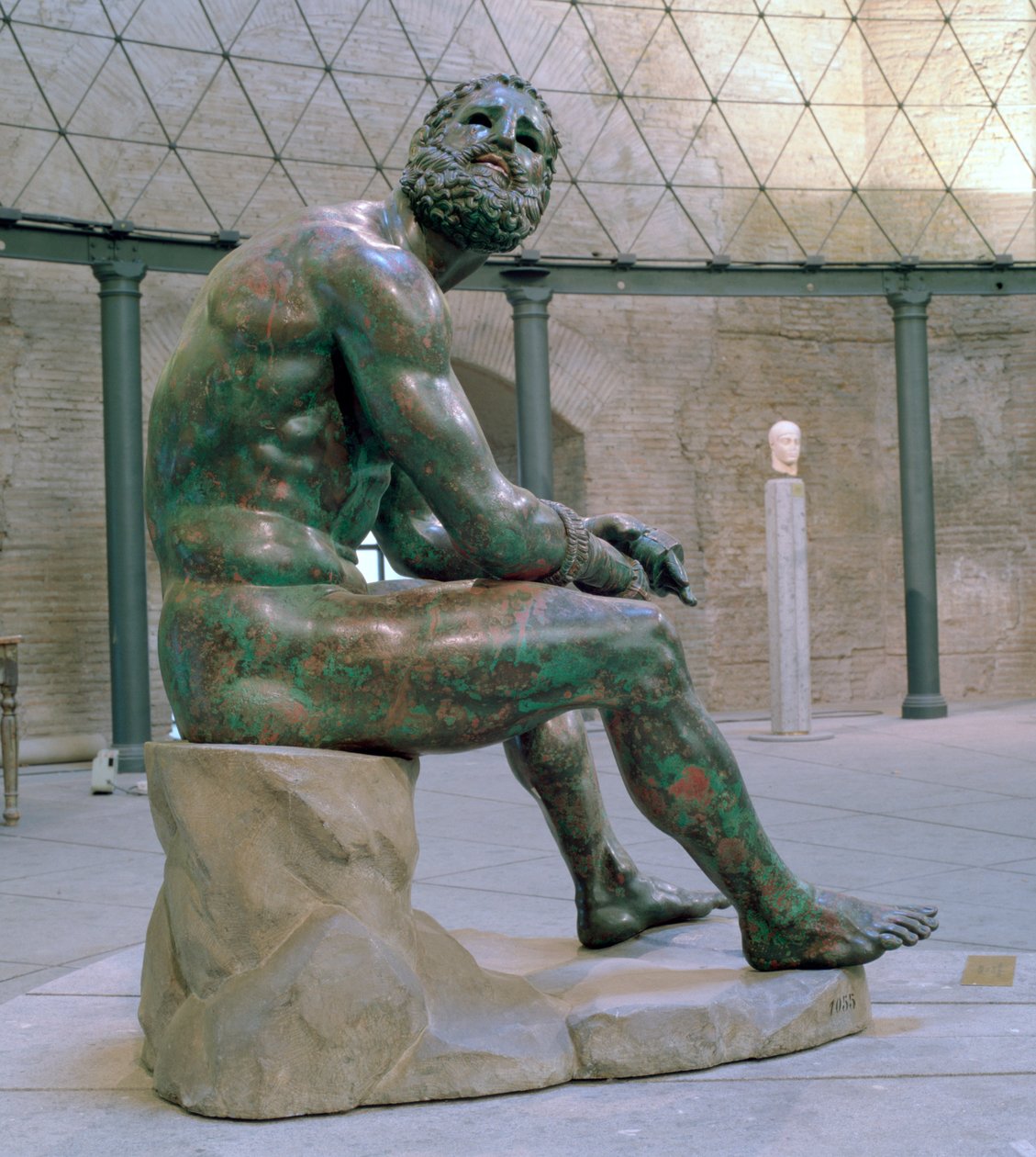 Pugilista de Thermonr, estátua helenística de bronze, século I dC de Lysippos