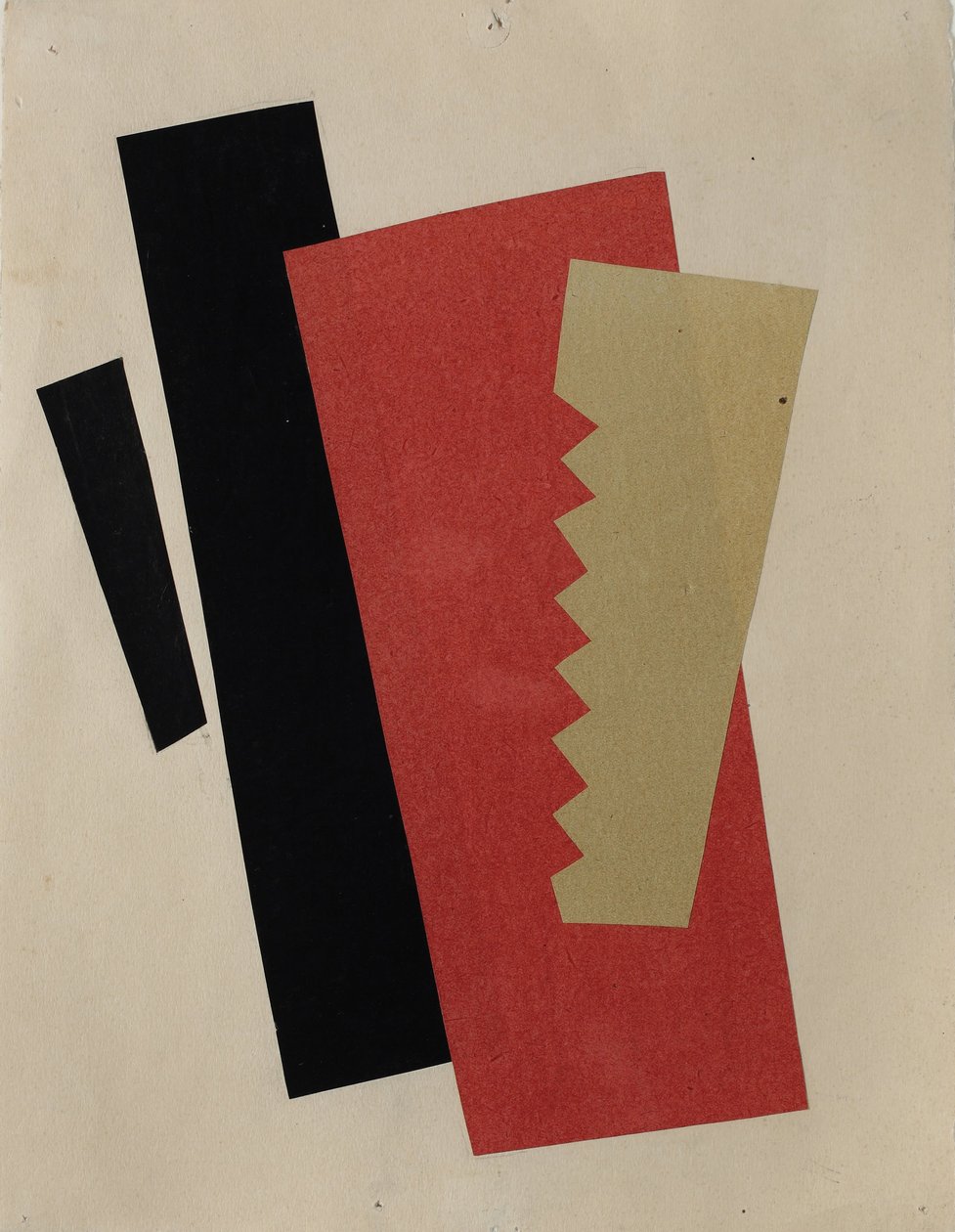 Composição Vermelho-Preto-Dourado de Lyubov Sergeevna Popova