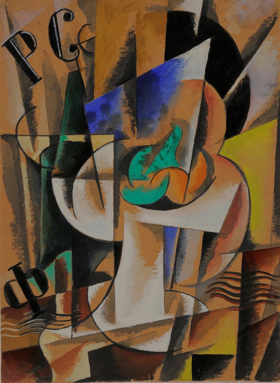 Composição pictórica, 1921 de Lyubov Sergeevna Popova