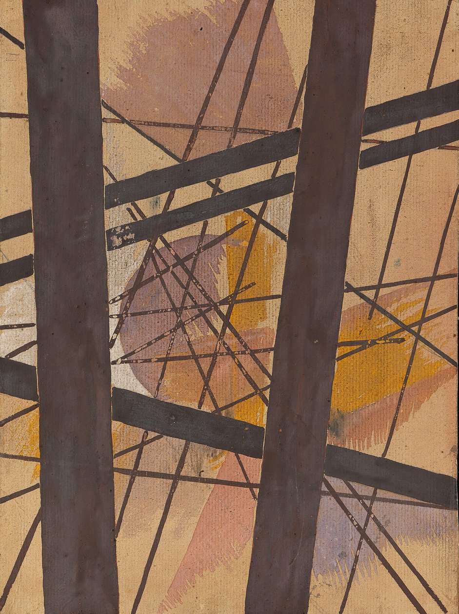 Composição da força espacial, 1921-1922. de Lyubov Sergeevna Popova