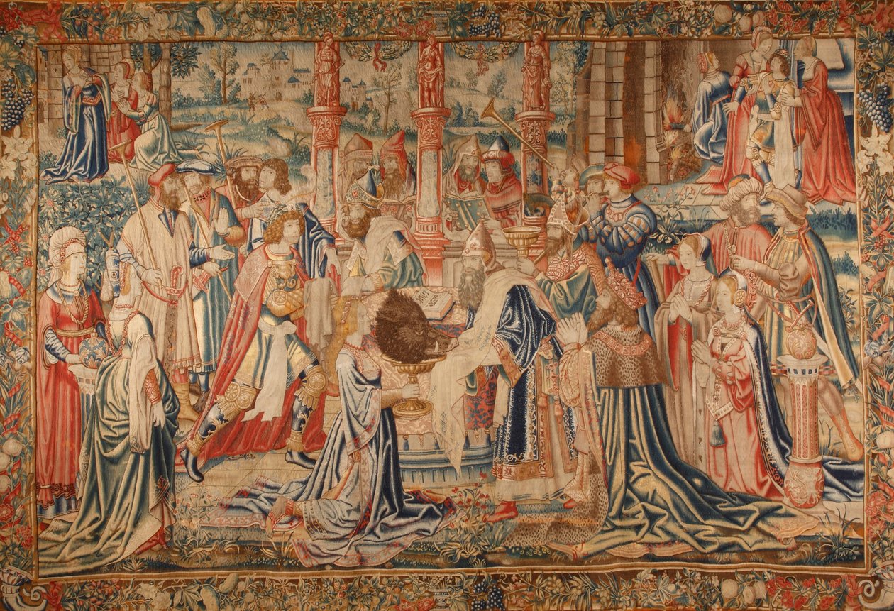 Atalanta e Meleager Apresentam a Cabeça do Javali da Caledônia no Templo de Ártemis de M. Maurice Stora