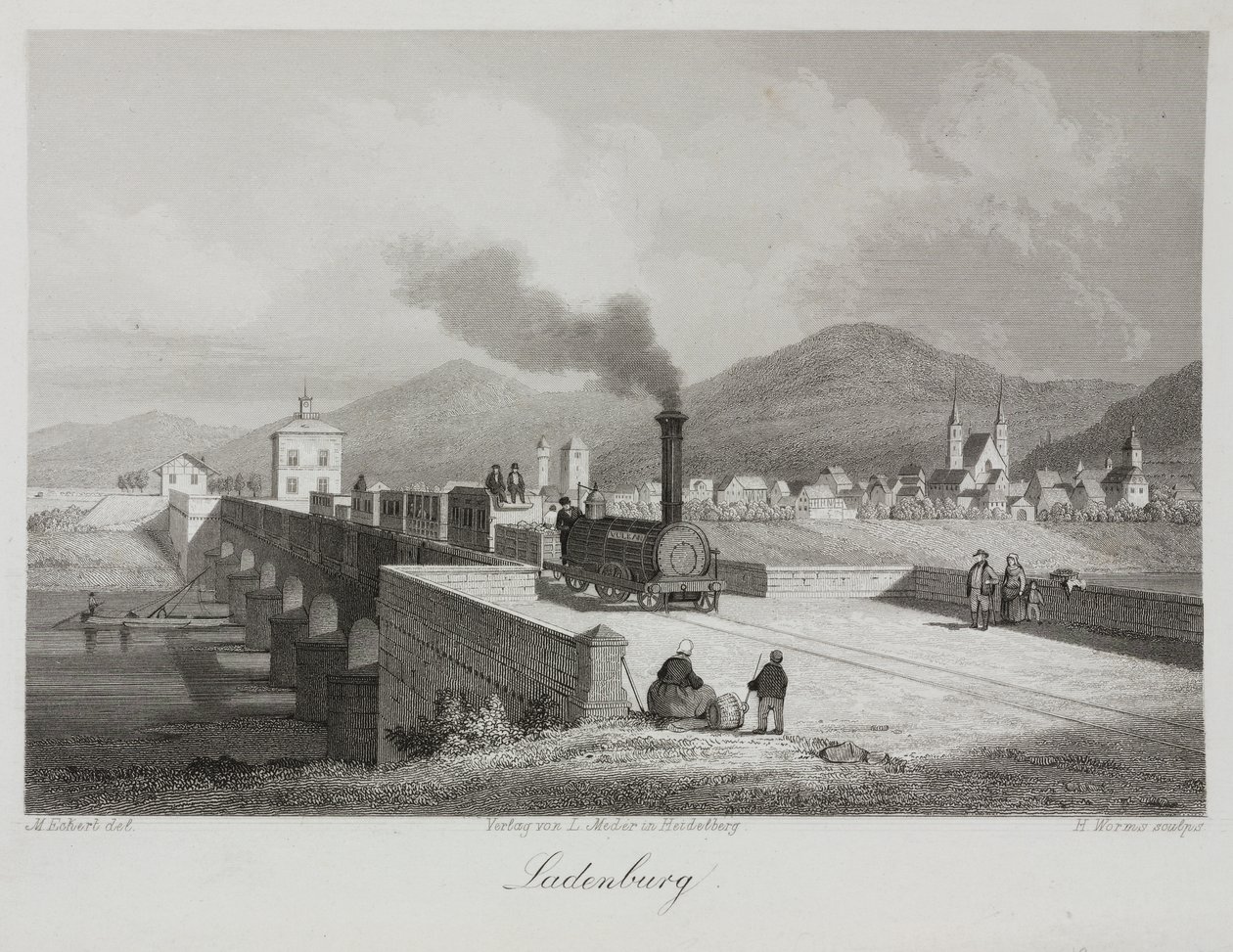 Ladenberg, gravado por H. Worms de M. after Echert