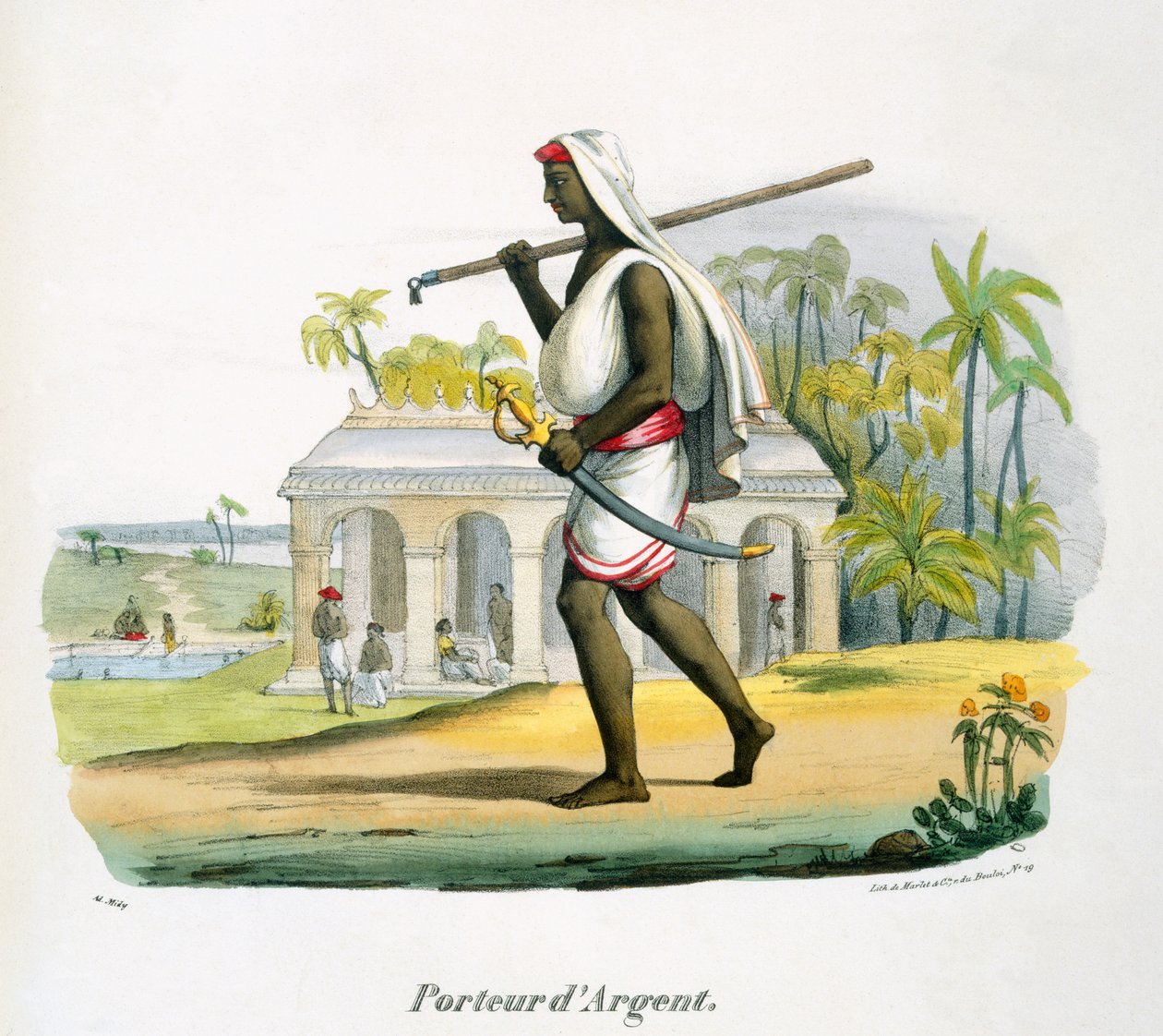 Um transportador siver, 1827-35 de M.E. Burnouf
