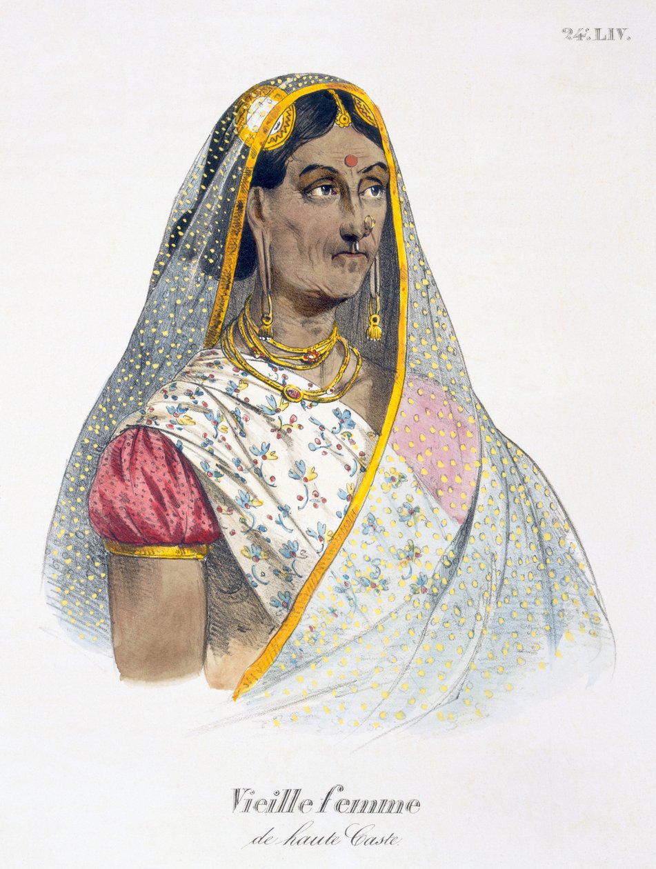 Uma velha de alta casta, 1827-35 de M.E. Burnouf