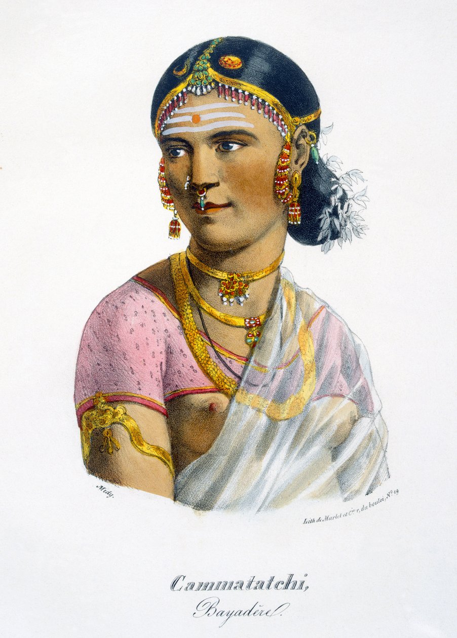 Cammatatchi, uma dançarina, 1827-35 de M.E. Burnouf