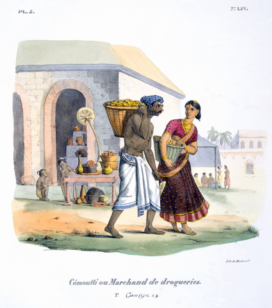 Comerciante de drogas, 1827-35 de M.E. Burnouf