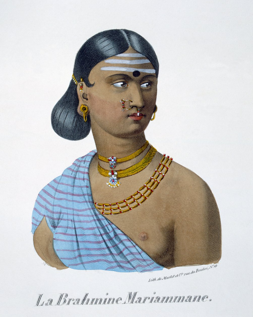 Mariammane, uma mulher brâmane, 1827-35 de M.E. Burnouf