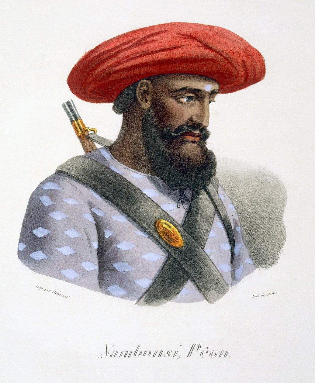 Nambousi, um soldado de infantaria, 1827-35 de M.E. Burnouf