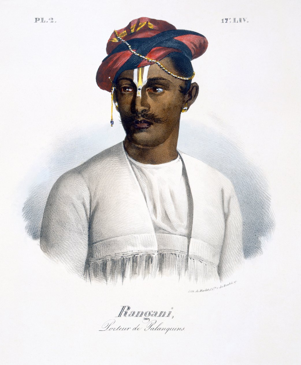 Rangani, um portador de lixo, 1827-35 de M.E. Burnouf