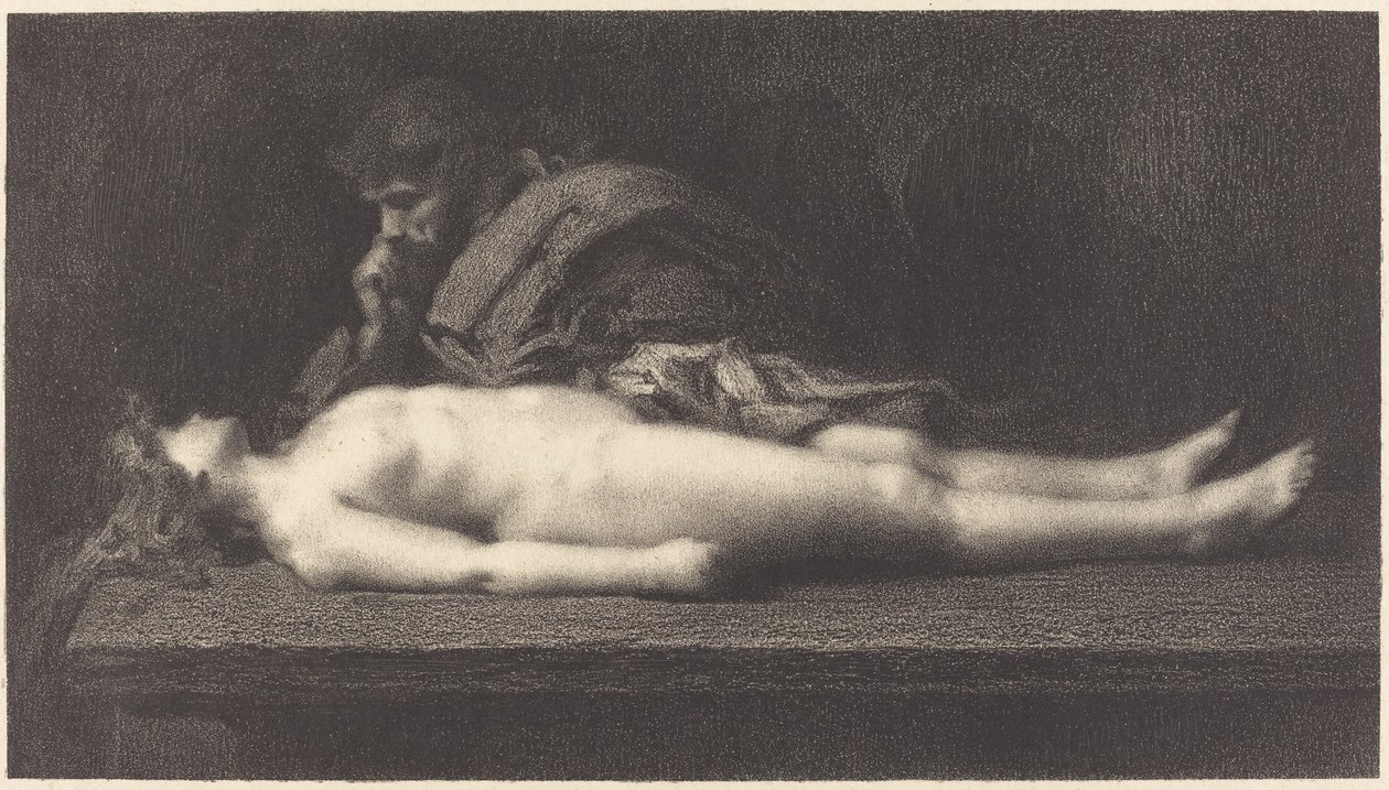 Levita de Efraim e sua esposa morta de M.G. Fuchs after Jean Jacques Henner