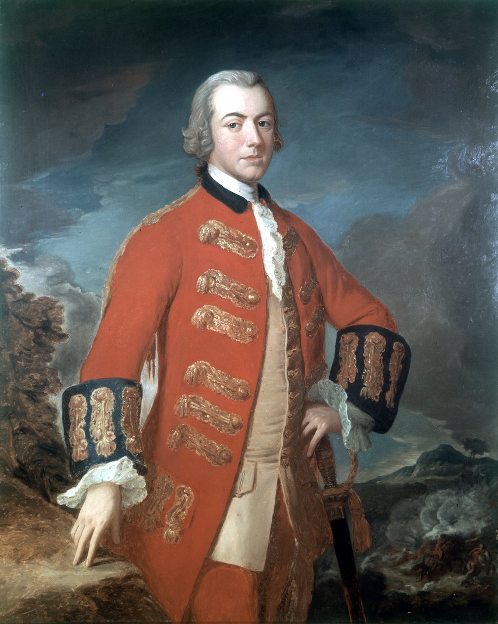 Capitão Henry Clinton (1730-1795) Primeiro Regimento de Guardas de Pé, c.1758 de M.L Saunders