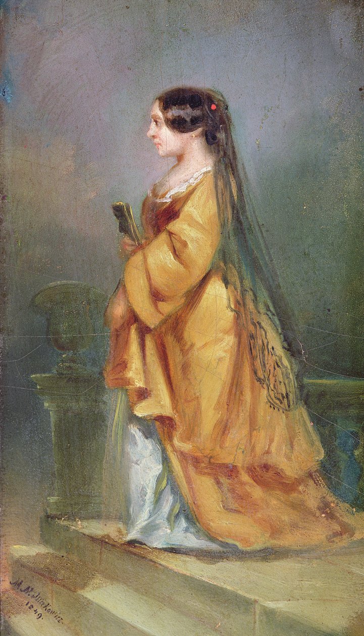 Retrato de George Sand (1804-76) 1849 de M.N. Makowicz