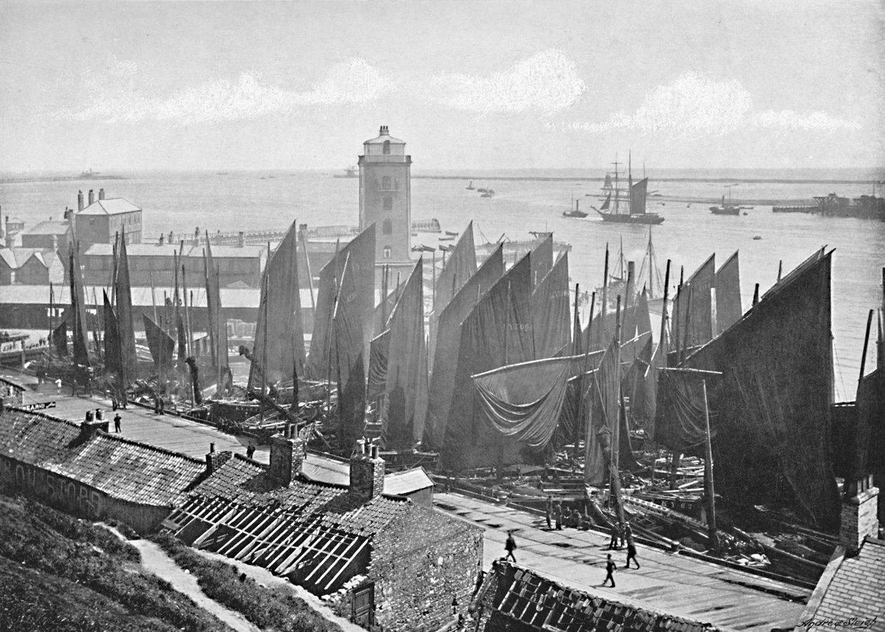 Pouca luz, North Shields, c1896 de M. Aunty