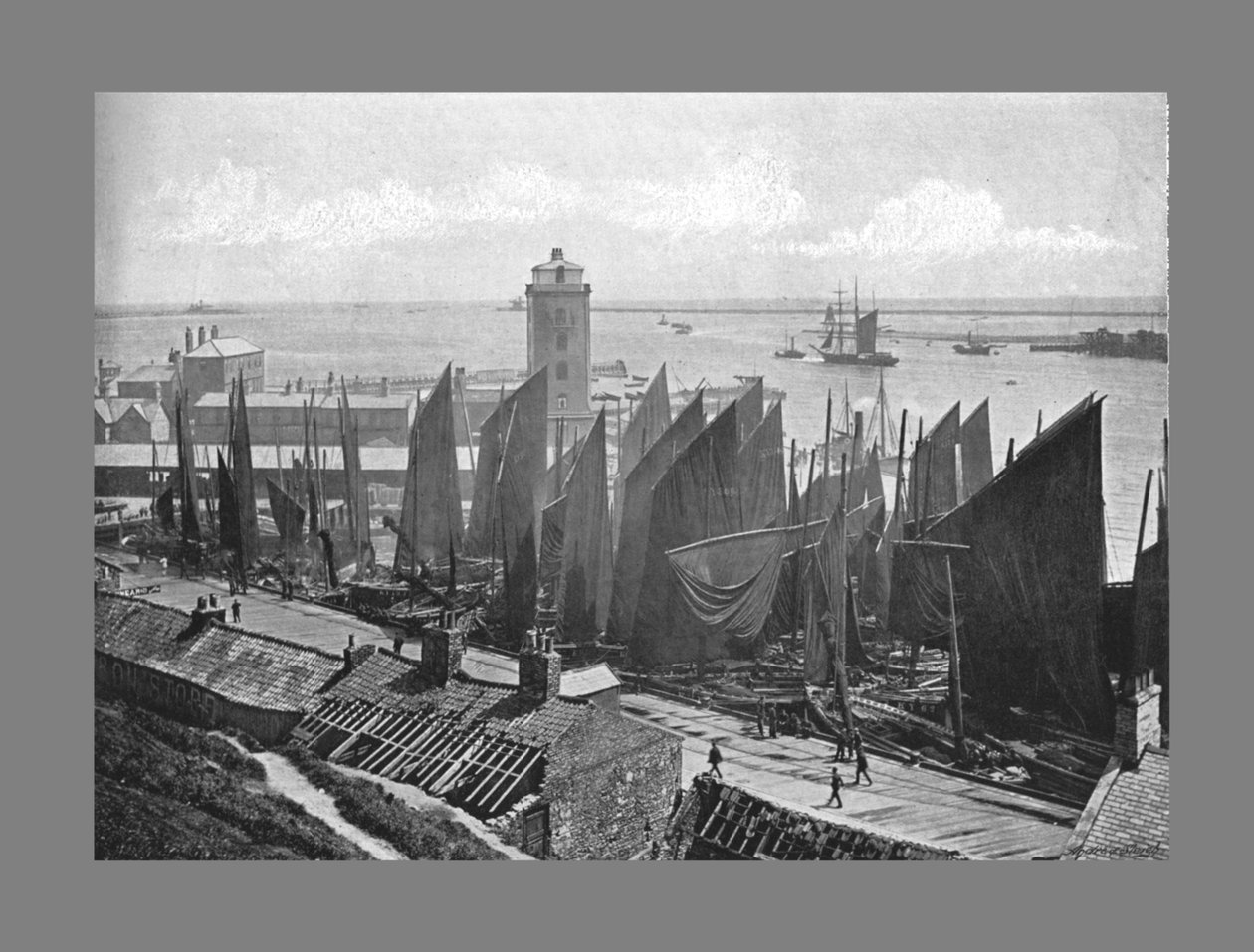 Pouca luz, North Shields, c1900 de M. Aunty