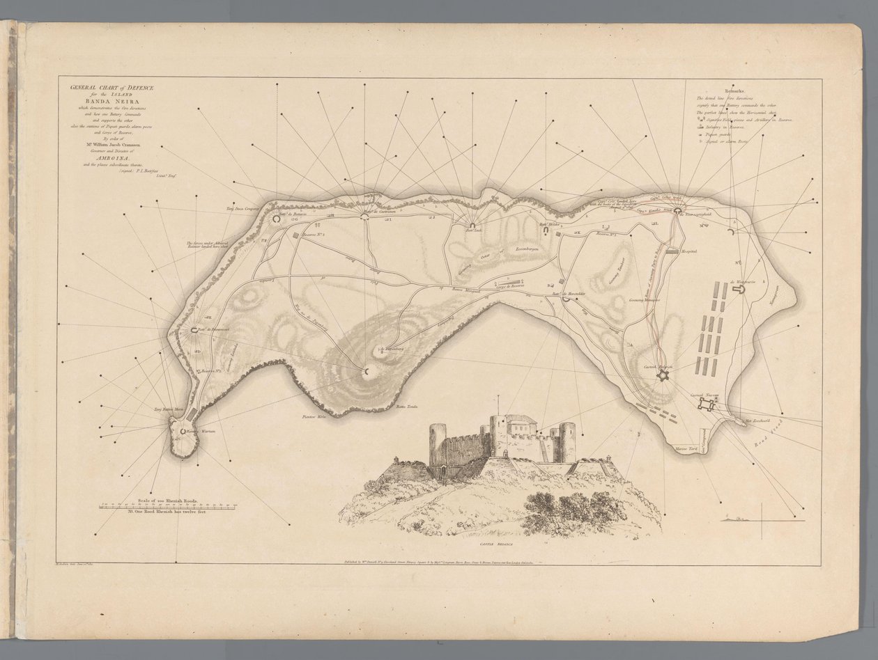 Verovering van Banda door de Engelsen op 9 augustus 1810
Relato ilustrativo do esplêndido feito do Capitão Cole na captura da ilha de Banda (título sobre o objecto) de M. Graham