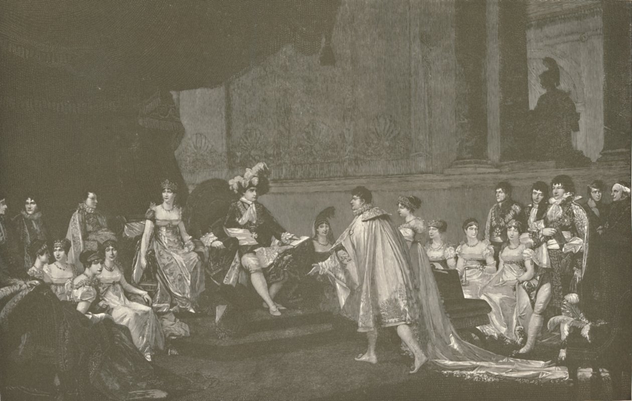 Casamento do príncipe Jerome Bonaparte e da princesa Frederica Catarina de Würtemberg, 1807, 1896 de M. Haider
