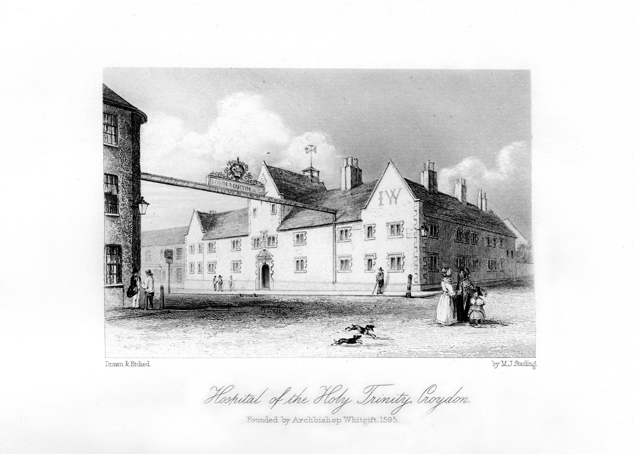 Hospital da Santíssima Trindade, Croydon, 1840. de M. J. Starling