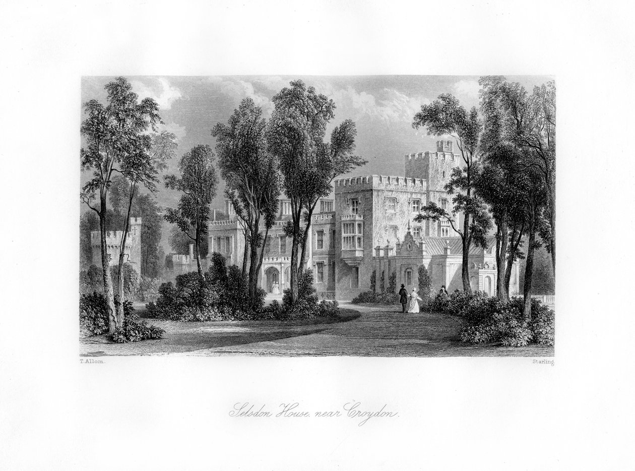 Selsdon House perto de Croydon, século XIX. de M. J. Starling