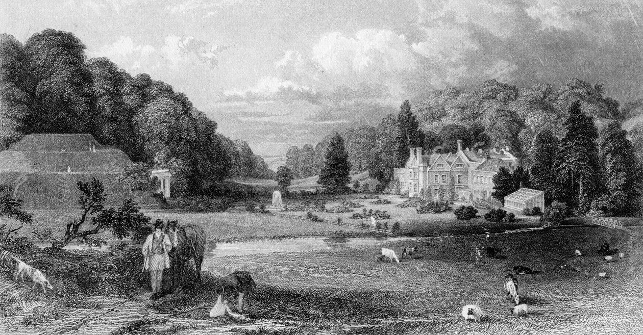 Wotton House, Surrey, século XIX. de M. J. Starling