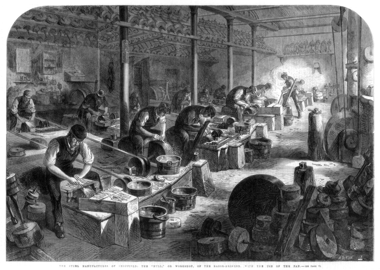 Fabricantes de aço de Sheffield, Yorkshire, 1866 de M. Jackson