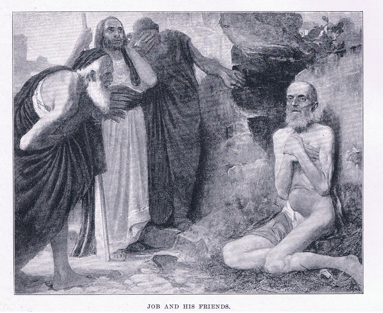 Job and his friends, de The Magazine of Art 1893, Cassell and Company de M. Lavergne