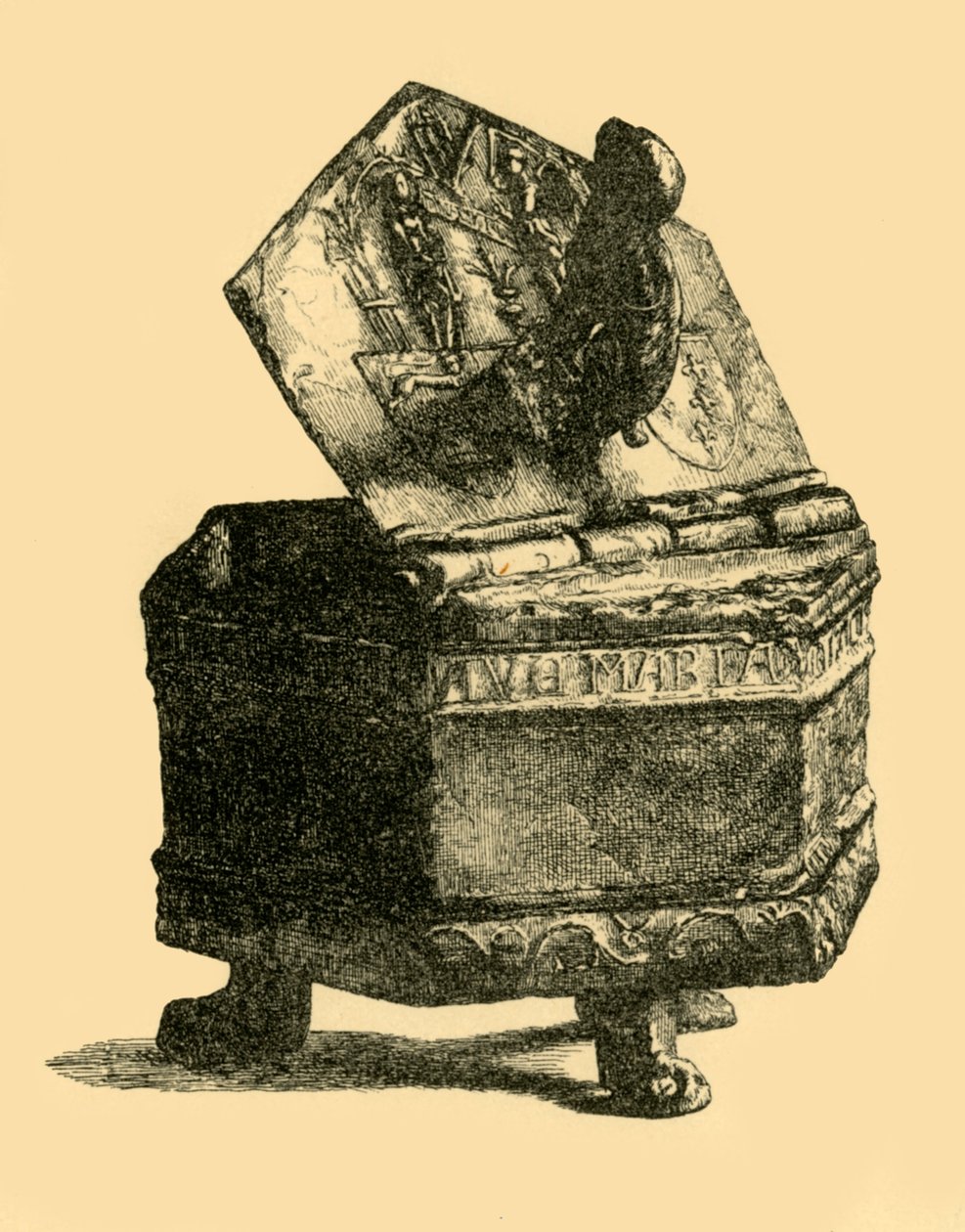 Recipiente de estanho, c1300, 1881. de M Sullivan