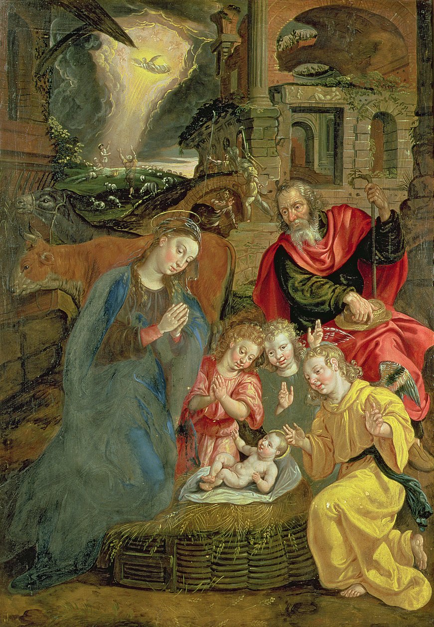 Nascimento de Cristo de Maarten de Vos