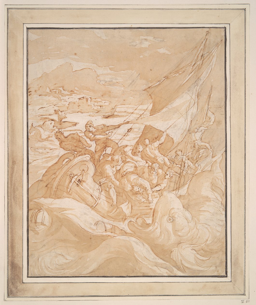 Jonas jogado ao mar de Maarten de Vos