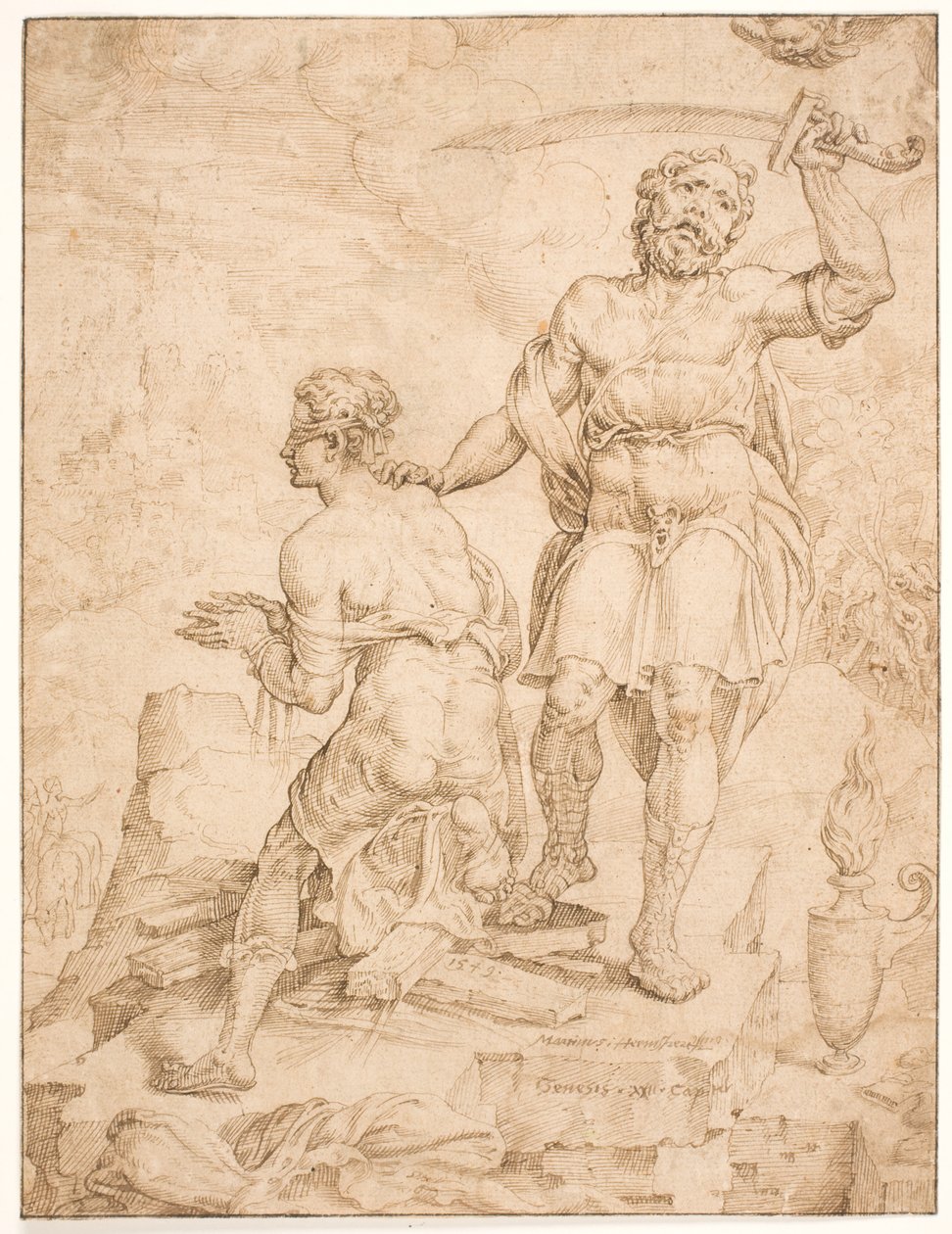 Sacrifício de Abraão de Maarten van Heemskerck