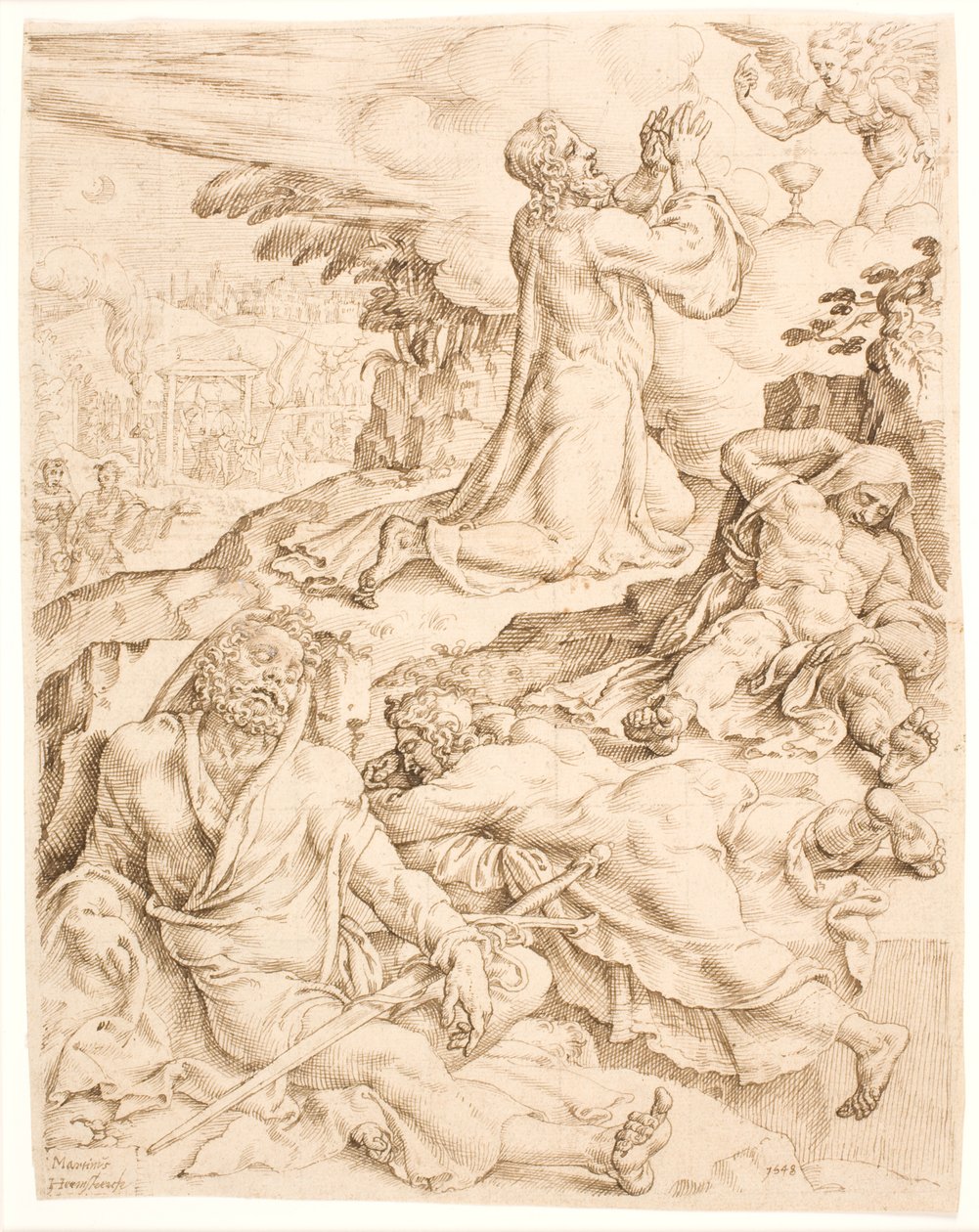 Cristo no Monte das Oliveiras de Maarten van Heemskerck