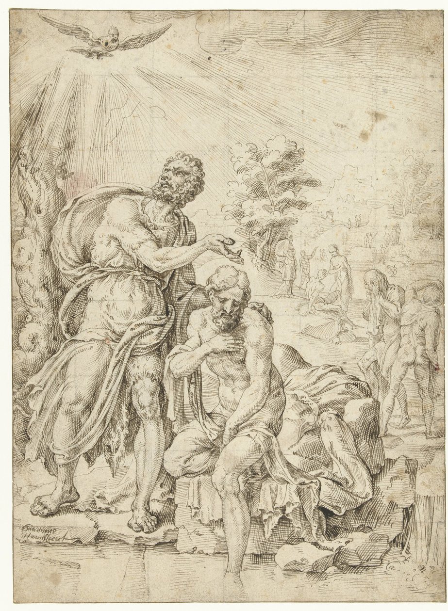 Batismo de Cristo de Maarten van Heemskerck