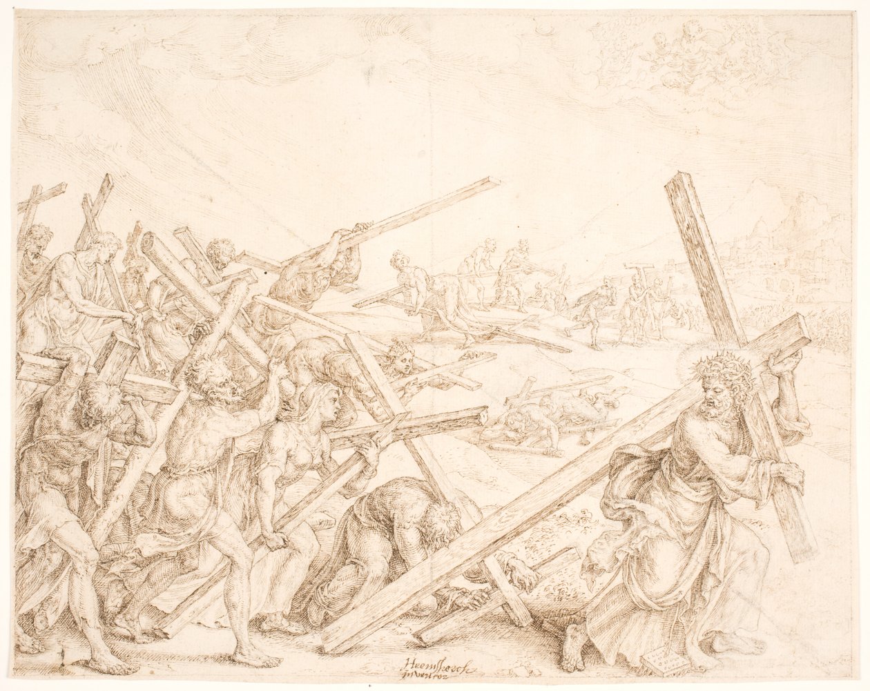 Fiat voluntas tua (seja feita a tua vontade) de Maarten van Heemskerck