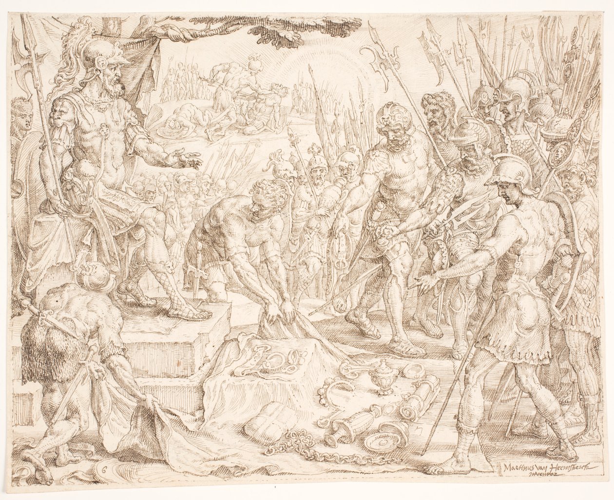 Gideon recebendo o saque de Maarten van Heemskerck