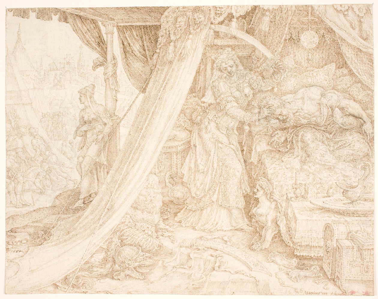 Judite cortando a Cabeça de Holofernes de Maarten van Heemskerck