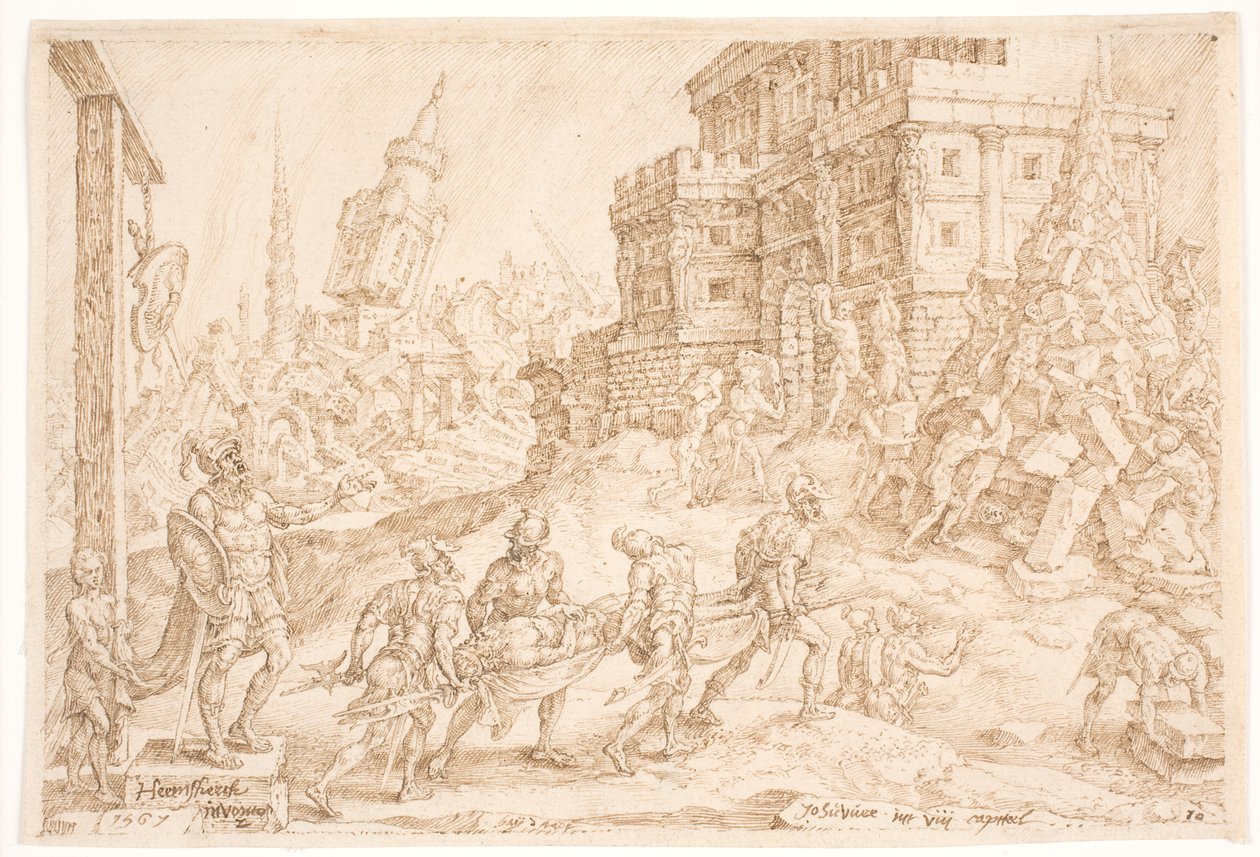 O rei de Aj está enterrado de Maarten van Heemskerck