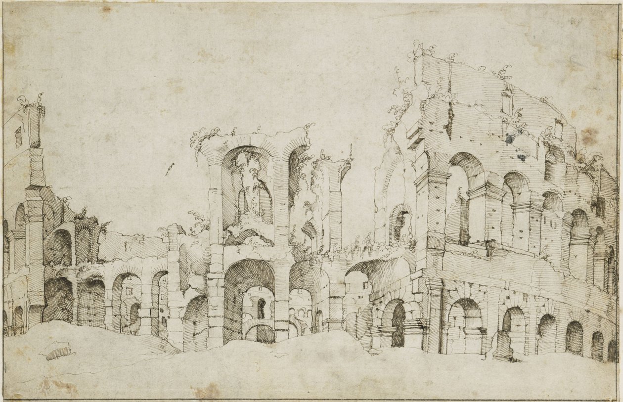 Maarten van Heemskerck - Roma, o Coliseu de Maarten van Heemskerck