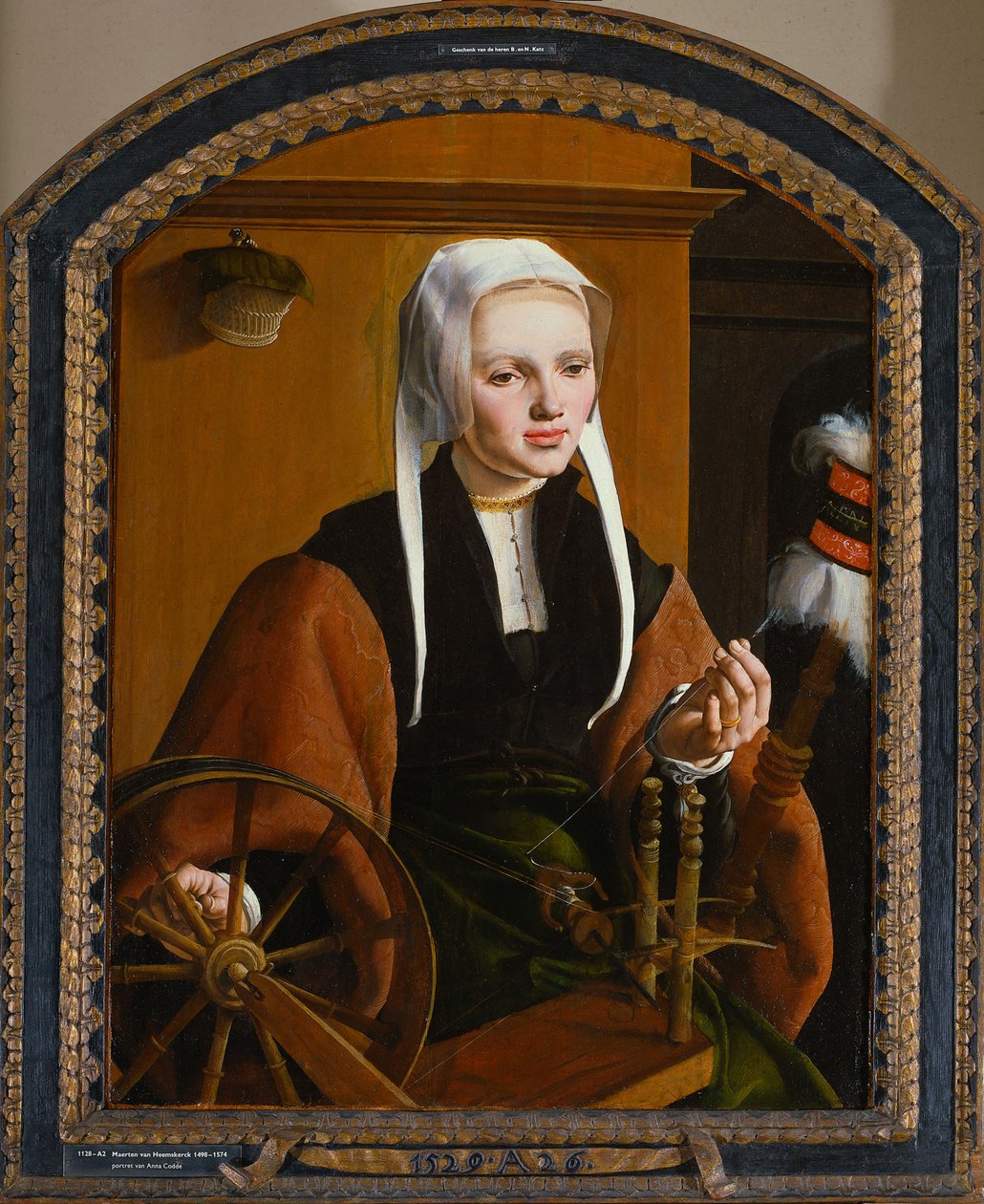 Retrato de uma jovem senhora, 1529 de Maarten van Heemskerck