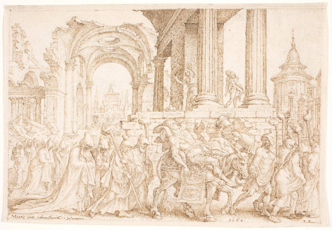 enterro de Sansão de Maarten van Heemskerck