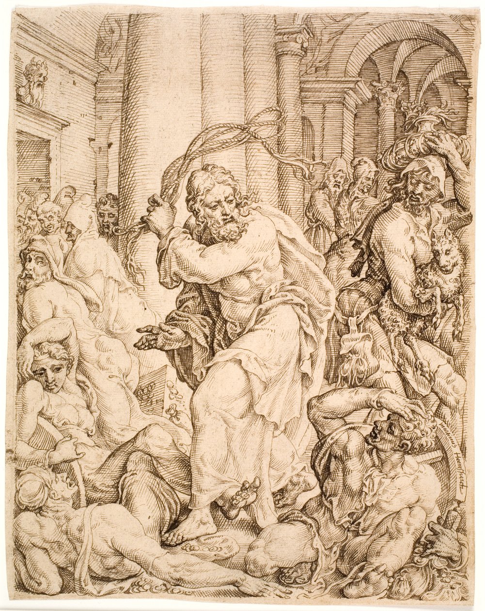 A Expulsão do Templo de Maarten van Heemskerck