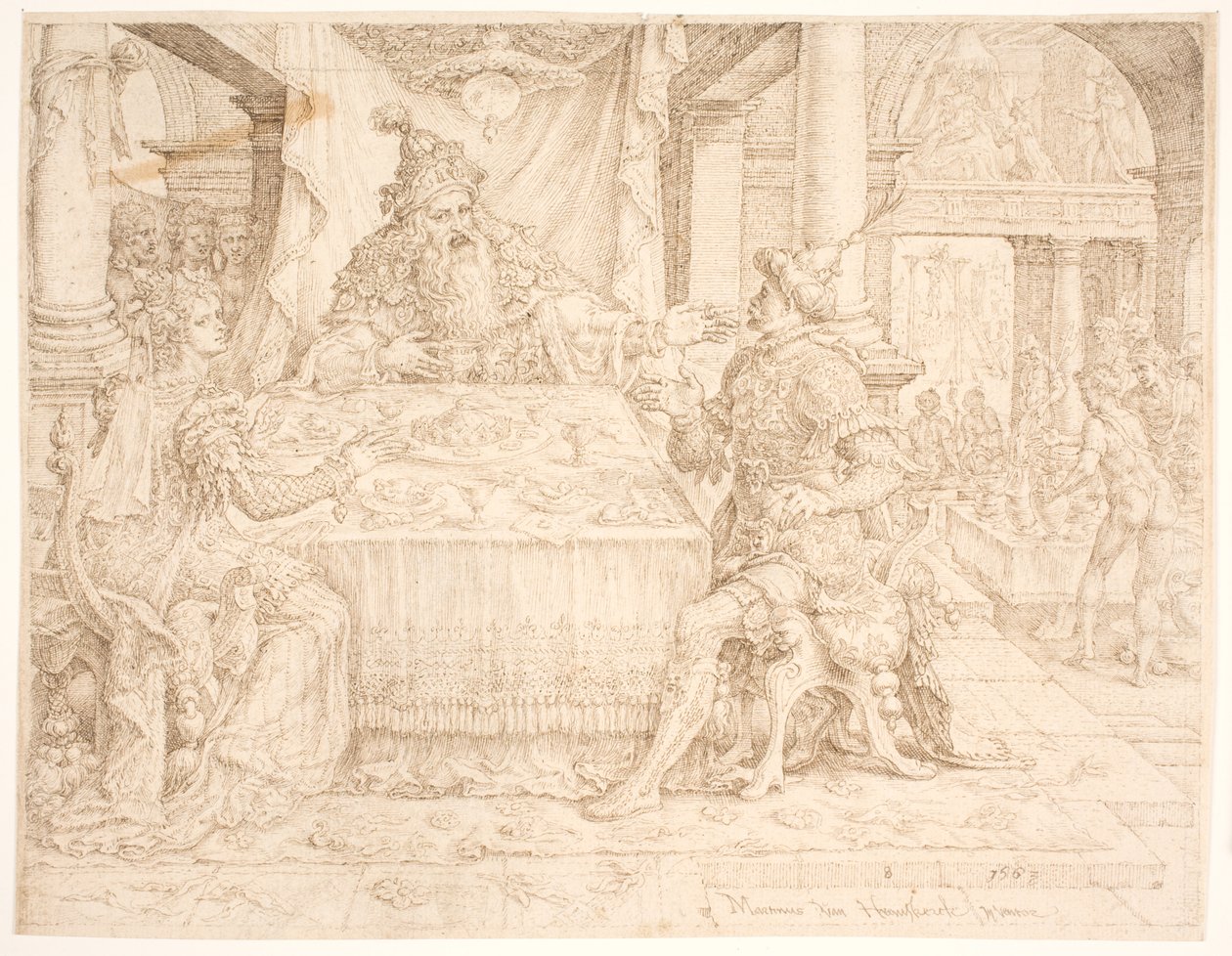 A Queda de Hamã de Maarten van Heemskerck