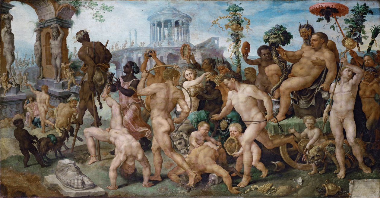 O cortejo triunfal de Baco de Maarten van Heemskerck