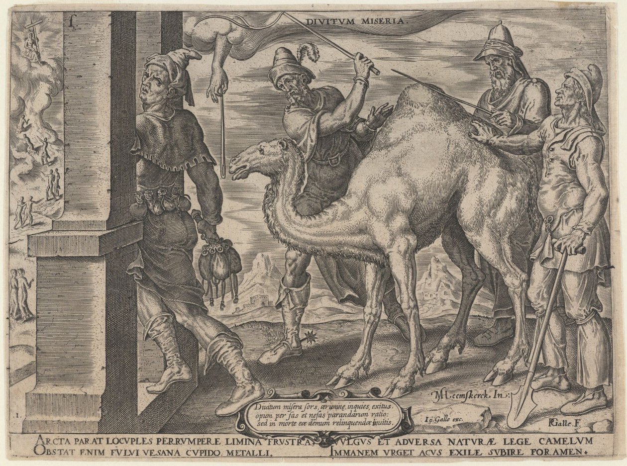 O lote infeliz dos ricos, 1563 de Maarten van Heemskerck
