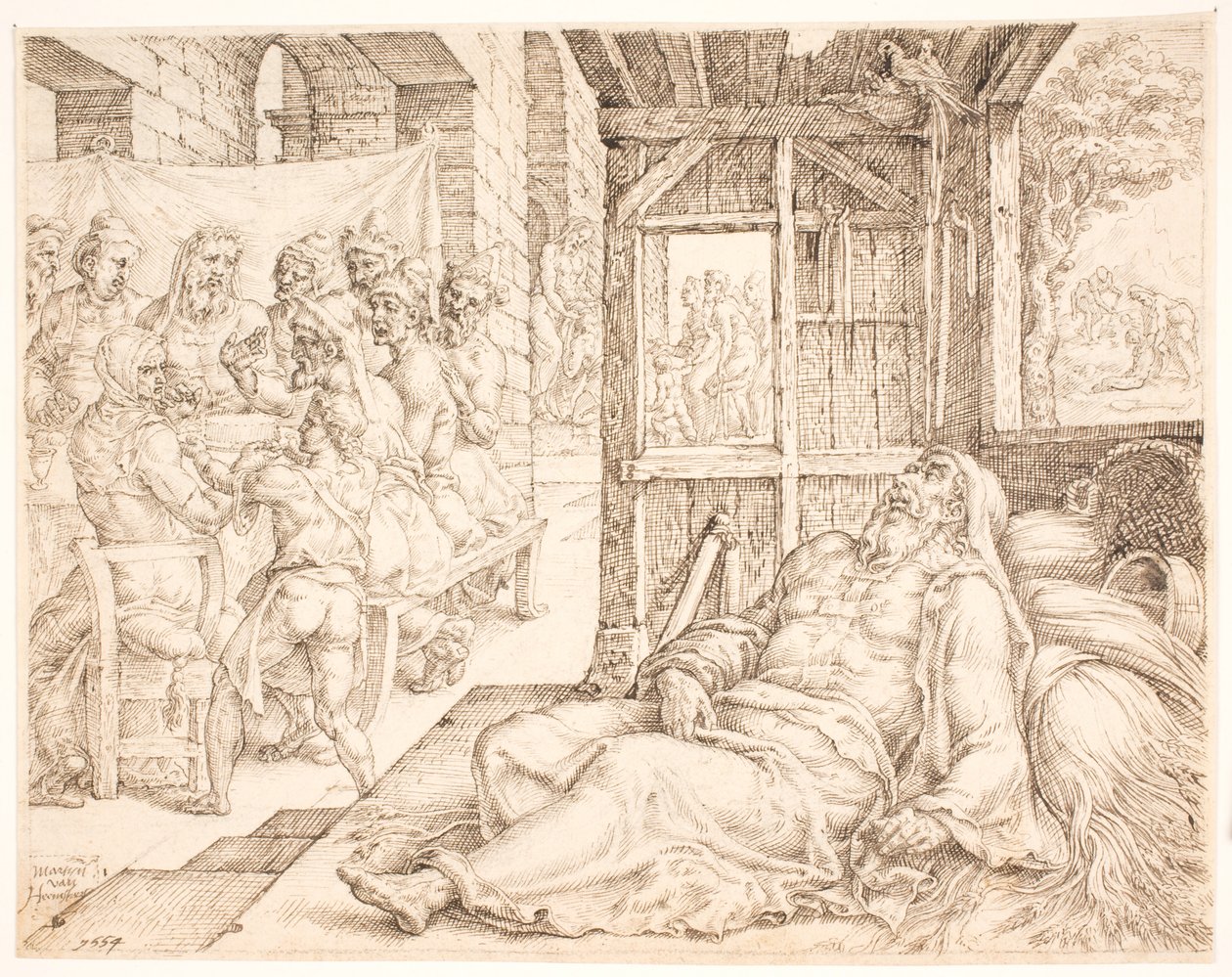A cegueira de Tobit de Maarten van Heemskerck