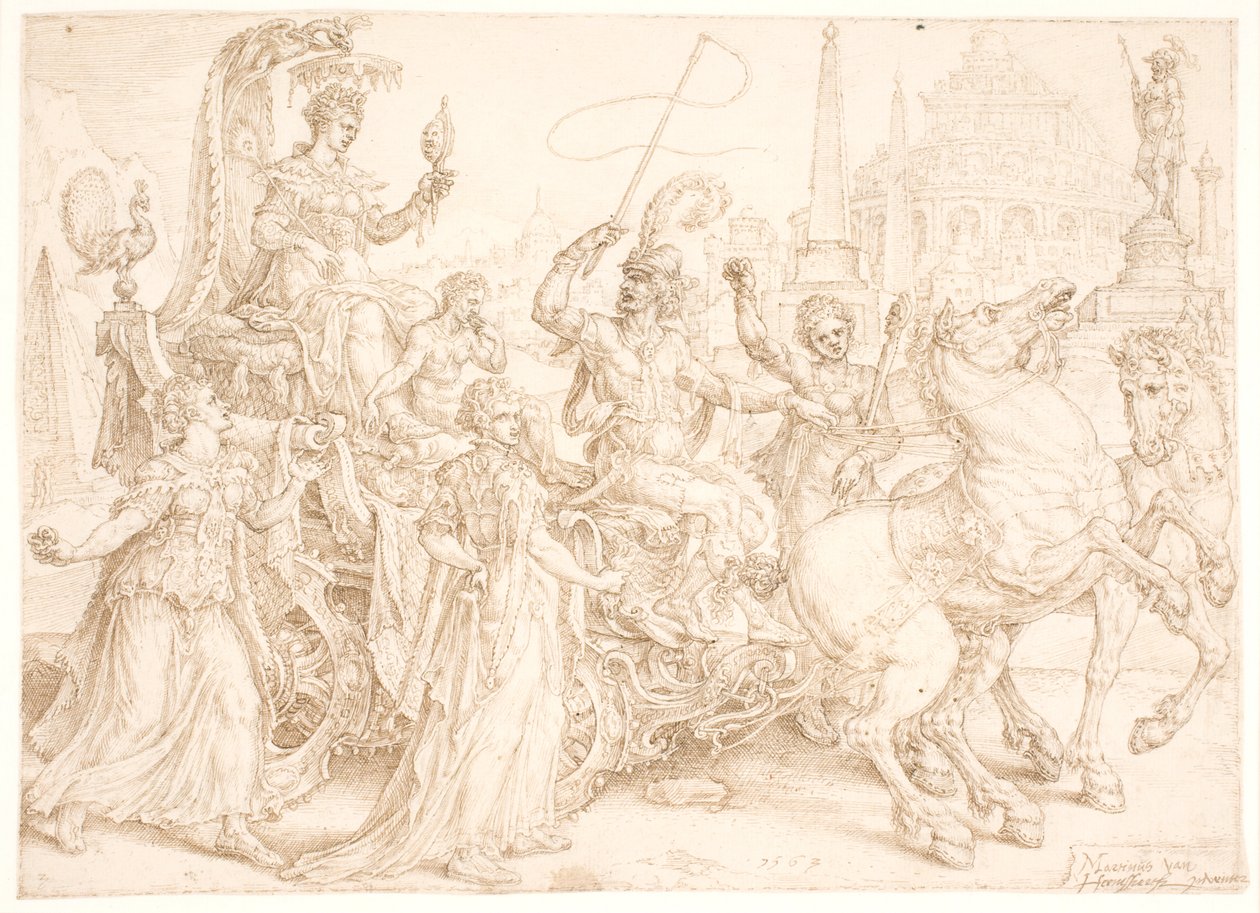 Carruagem Triunfal orgulho de Maarten van Heemskerck