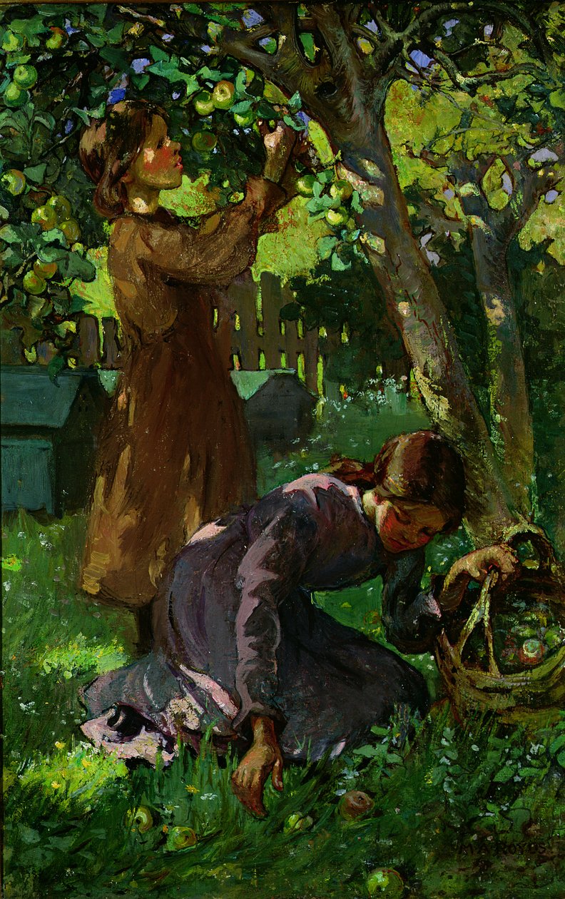 Escolhendo Maçãs, c.1920 de Mabel Royds