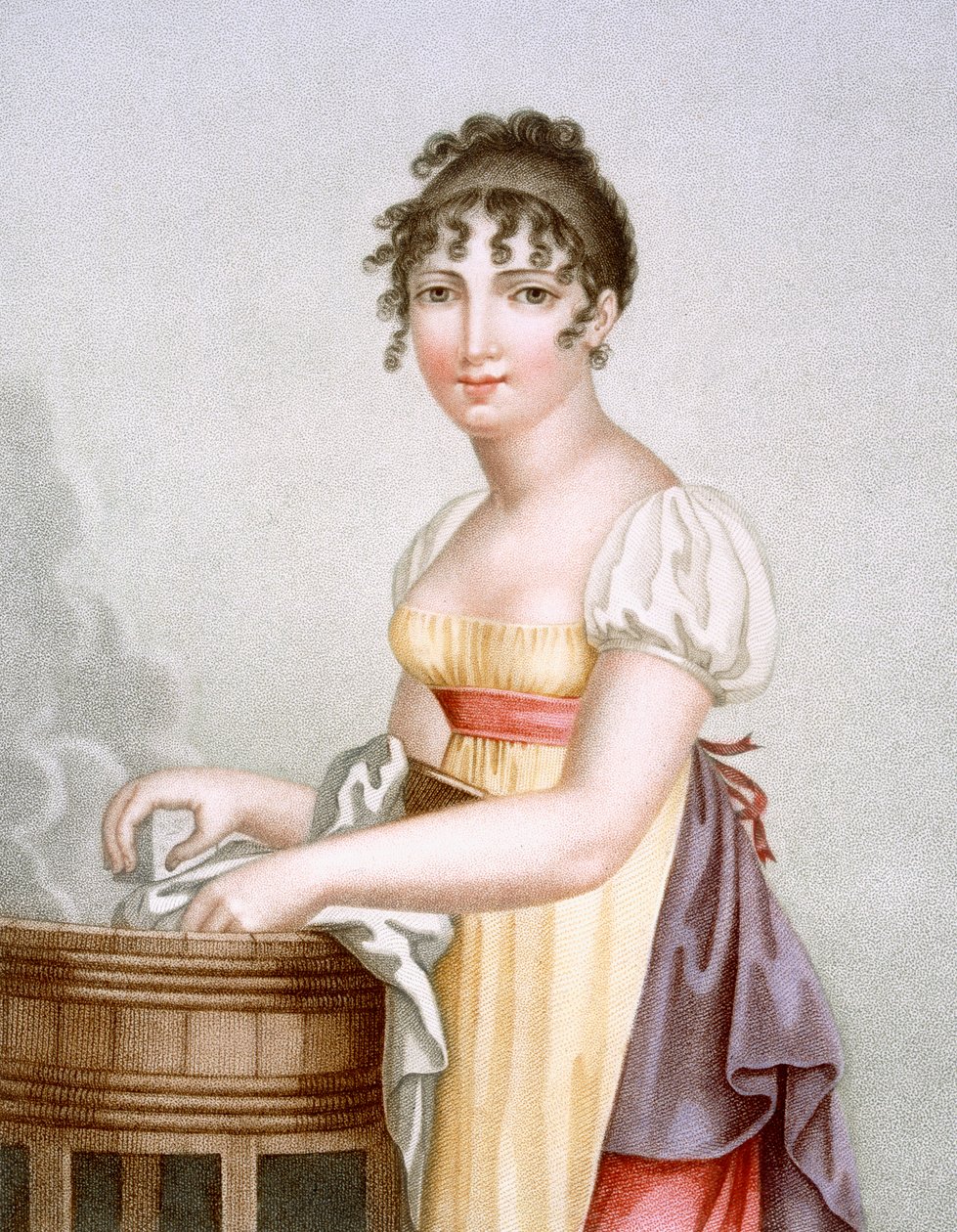A lavadeira, gravada por Augrand, c.1816 de Madame G. Busset Dubruste