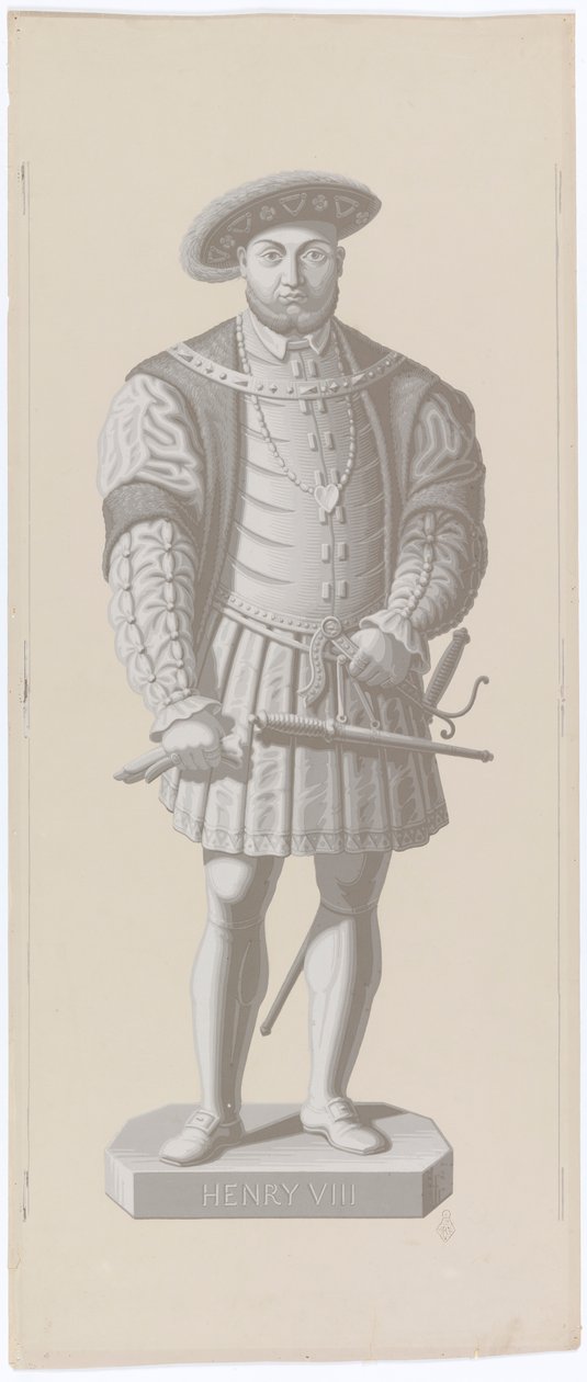 Ornamento-figural, Henrique VIII de Made by Jules Desfossé