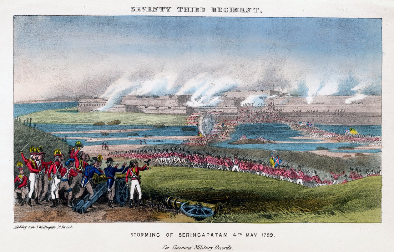 Setenta e três regimento, Tempestade de Seringapatam, Índia, 4 de maio de 1799. de Madeley