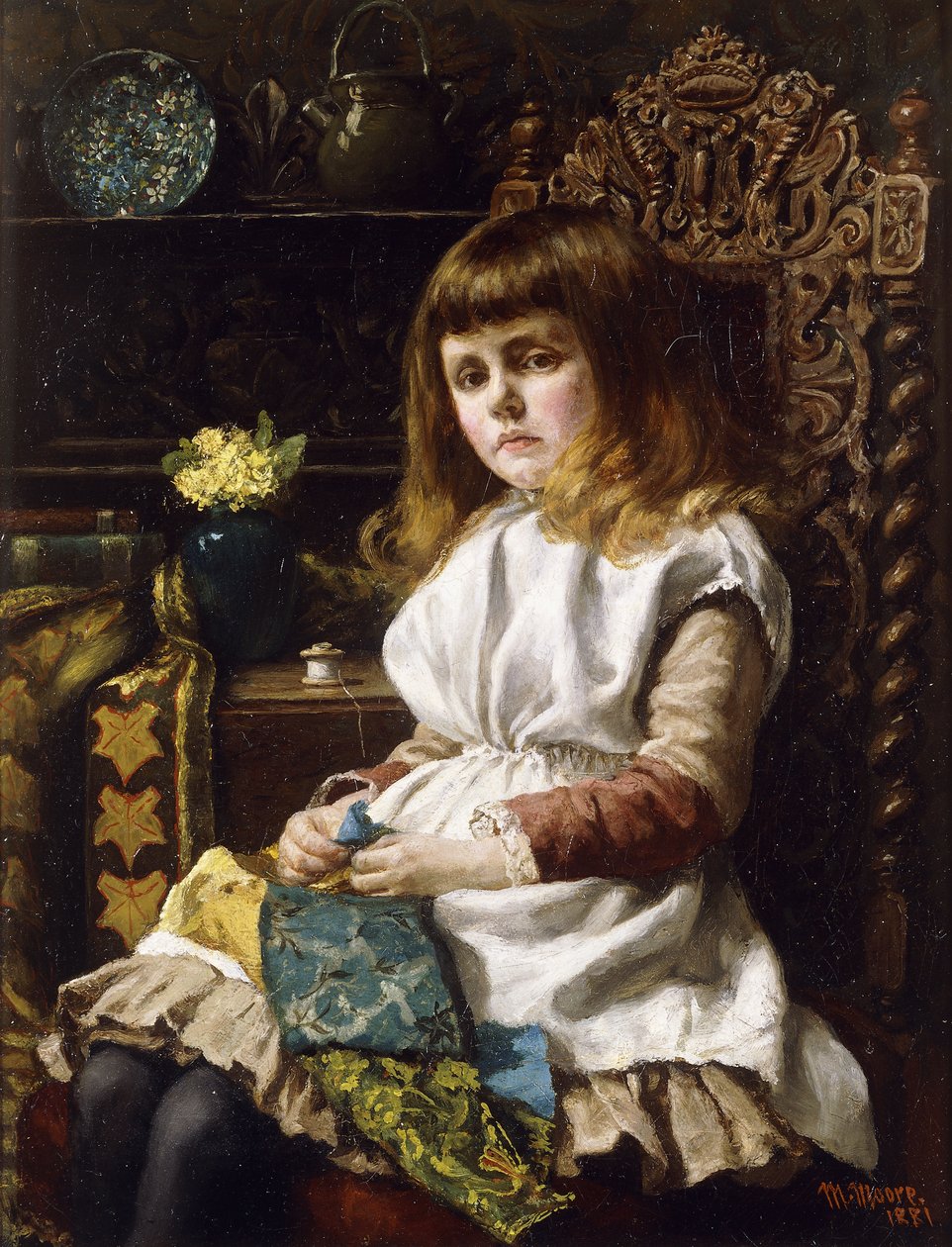 Dedos cansados, 1881 de Madena Moore