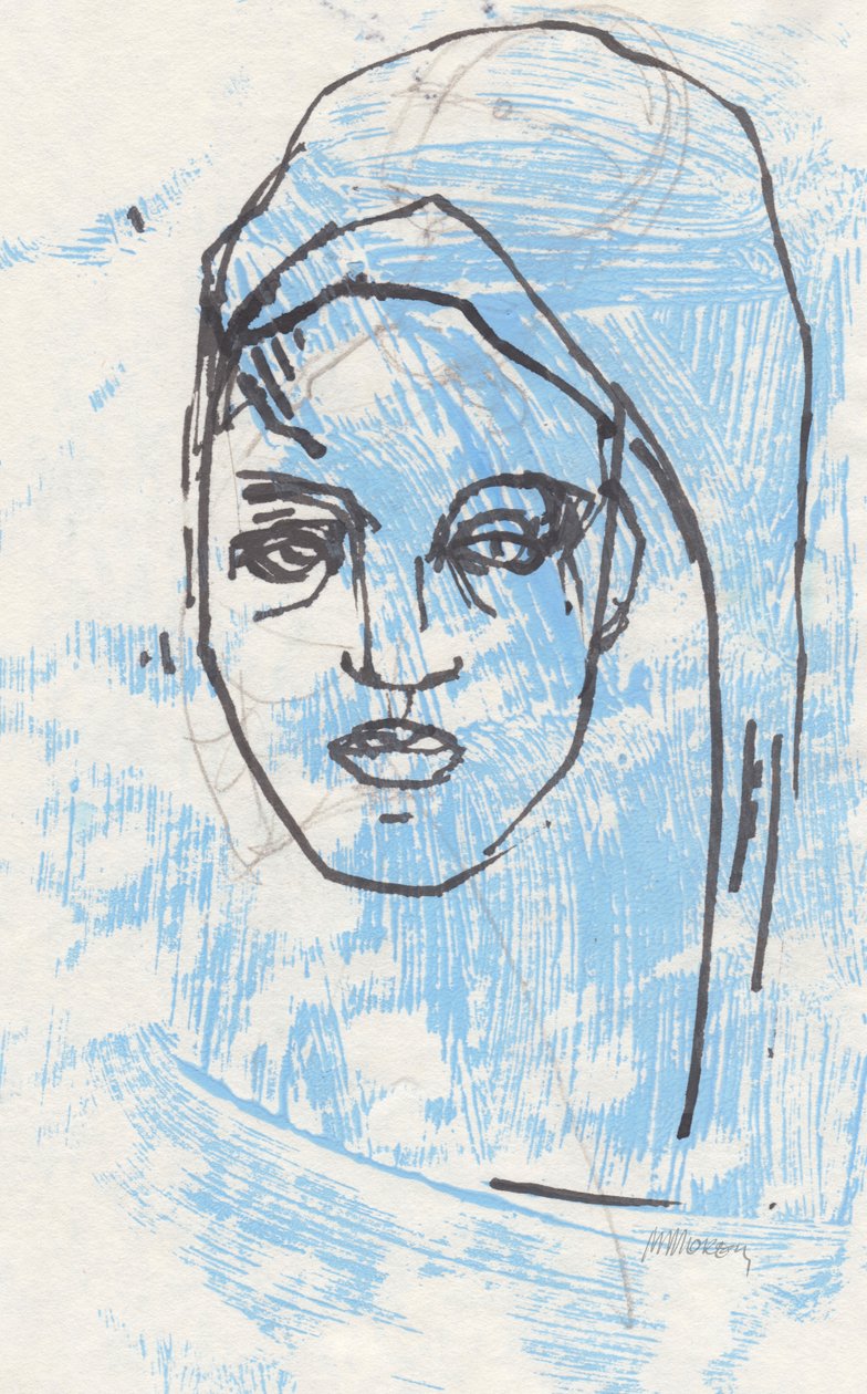 Sketchbook 32, 2025 (tinta de têmpera, carvão sobre papel) de Madgalena Morey